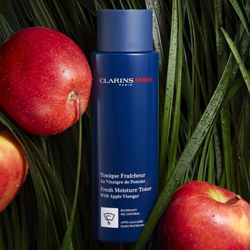 men tonique fraicheur vinaigre de pomme clarins