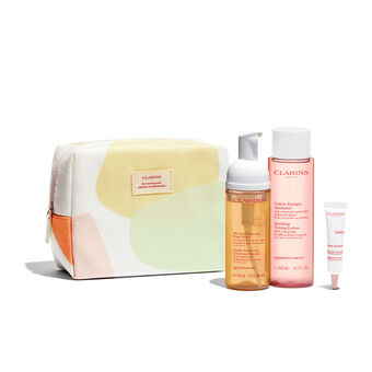 Coffret Démaquillage : Mousse Peau Neuve, Lotion Tonique Apaisante, Emulsion Calm-Essentiel