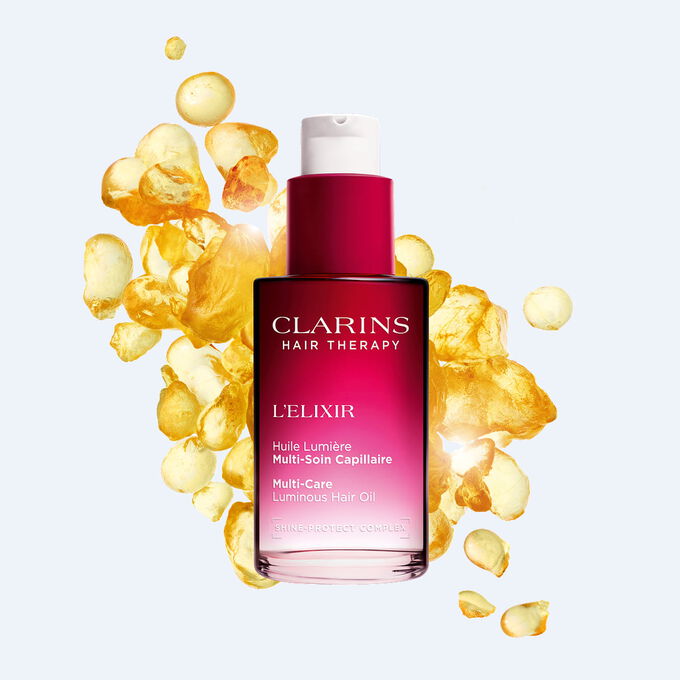 Huile-&eacute;lixir capillaire nourrissante et hydratante &agrave; l&rsquo;effet brillant lumineux pour prot&eacute;ger et revitaliser tous les types de cheveux au quotidien