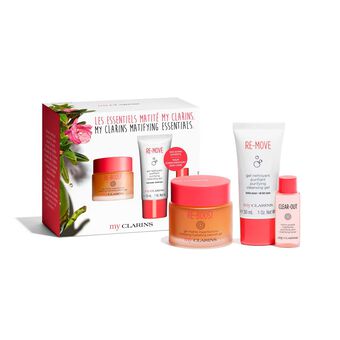 Coffret MyClarins : Gel Matité RE-BOOST, Gel nettoyant RE-MOVE, lotion CLEAR-OUT