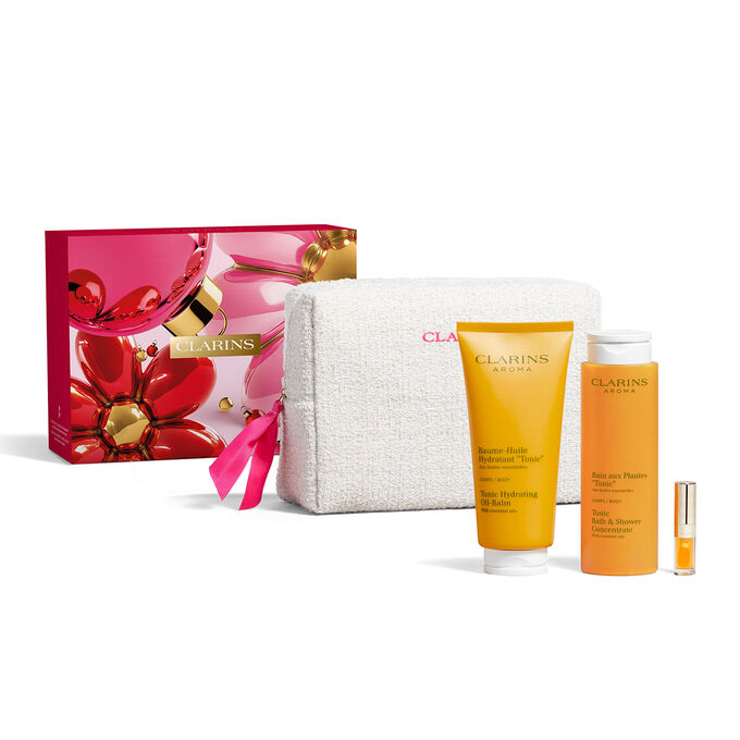 Coffret Soin Corps Tonifiant aux Huiles Essentielles