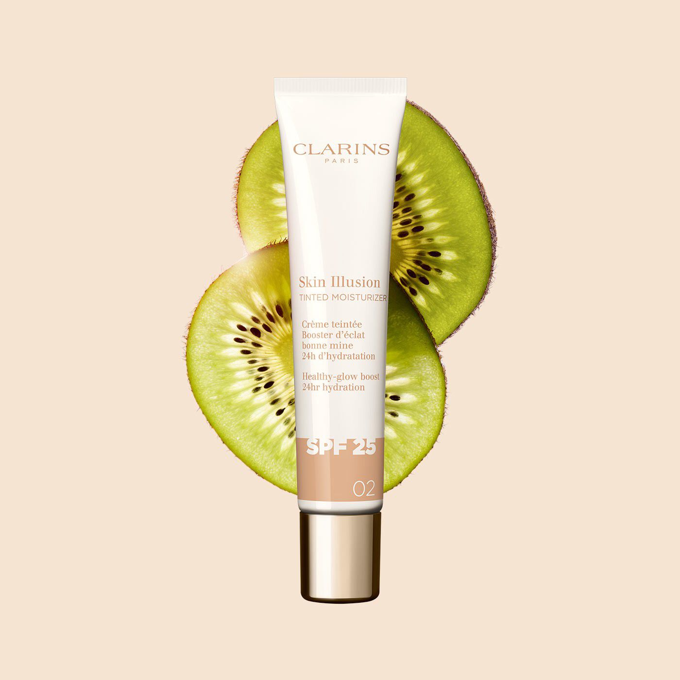 Crème Teintée Clarins Skin Illusion 10 - Booster D'éclat Pour Peaux Foncées, Neuf Sous Emballage