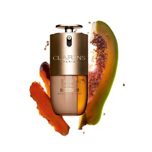 CLARINS DOUBLE SERUM FOND DE TEINT - Fond de Teint S&eacute;rum &Eacute;clat et Hybride