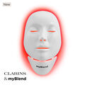 myLEDmask2 - Masque LED visage &amp; cou &agrave; lumi&egrave;re rouge et infrarouge stimulant le collag&egrave;ne