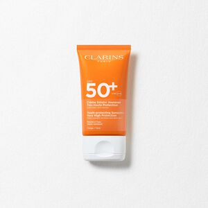 Clarins - Suncare - Crème Solaire Anti-rides, Anti-taches - Spf50 + Très Haute Protection Visage - 50ml