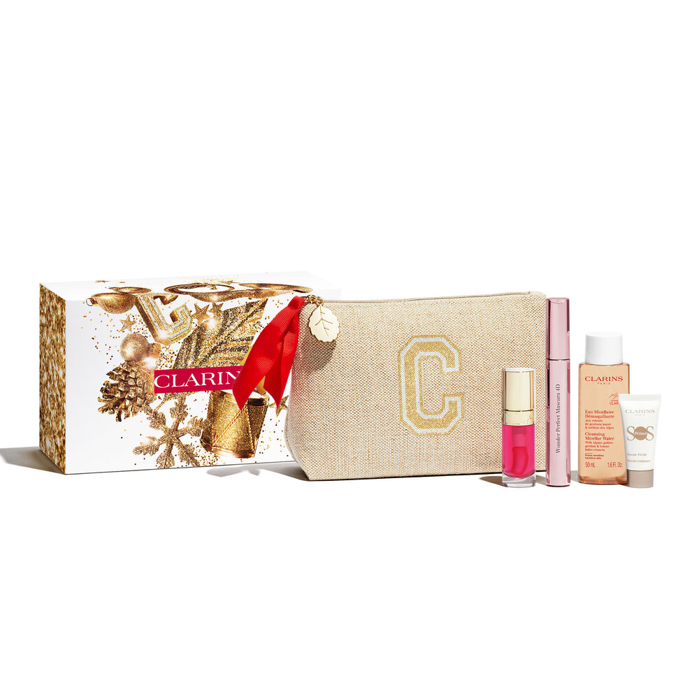 Coffret Mascara Wonder Perfect 4D, Eau Micellaire, Lip Comfort Oil