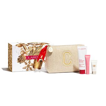Coffret Secrets d'éclat : Baume Beauté Eclair, Lip Perfector, SOS Primer