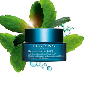 Clarins Crème de Nuit Hydratante formulée à l'Acide Hyaluronique - Hydra-Essentiel