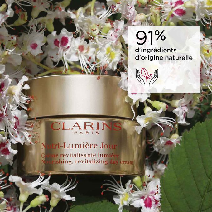 Crème Nutri-Lumière Jour 91% d'ingrédients d'origine naturelle