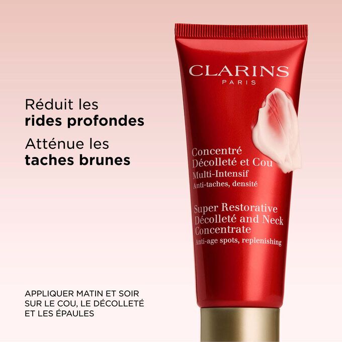 Cr&egrave;me d&eacute;collet&eacute; anti-rides et anti-&acirc;ge pour r&eacute;duire les taches brunes et les rides profondes du cou.