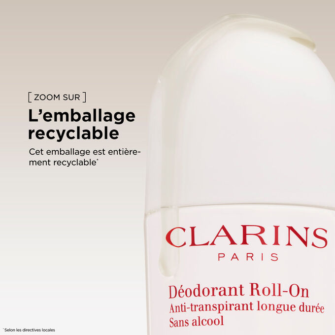 Ce d&eacute;odorant pour femme est pr&eacute;sent&eacute; dans un emballage circulaire compos&eacute; de mat&eacute;riaux enti&egrave;rement recyclables qui soutiennent nos objectifs.