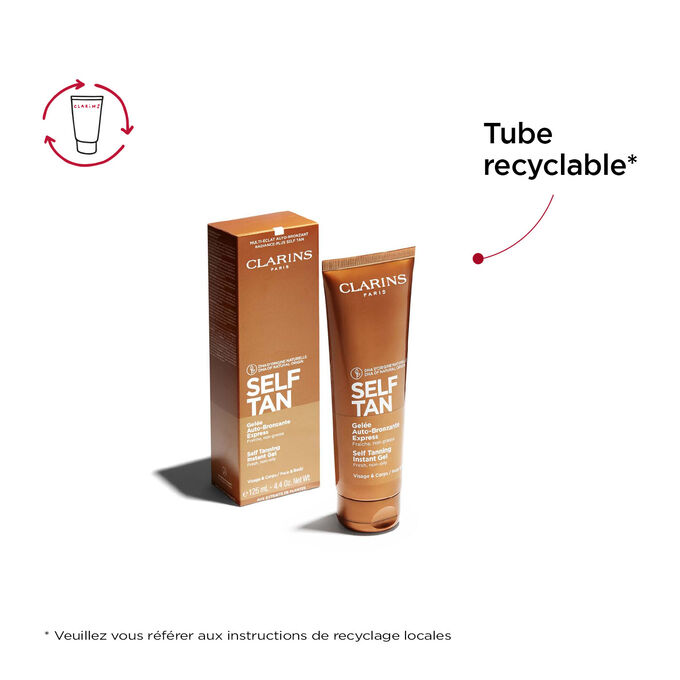 Tube recyclable de la Gelée Auto-Bronzante