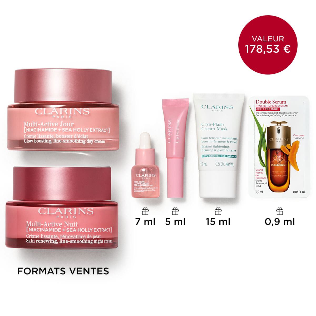 Coffret Routine Jeunesse Jour/Nuit à la Niacinamide - Multi-Active