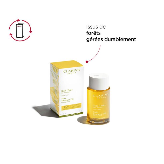 Packaging Huile « Tonic » issu de forêts gérées durablement