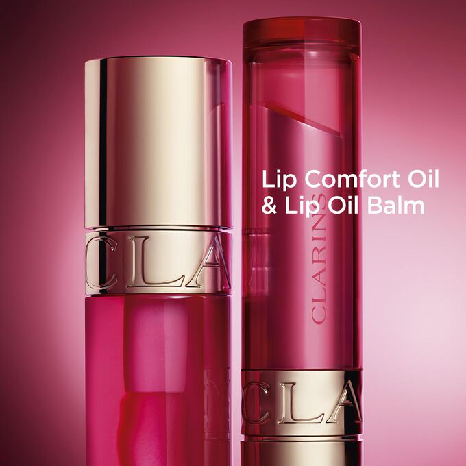 Le baume et l'Huile Confort Lèvres Clarins : les deux produits parfaits pour hydrater et prendre soin de vos lèvres.