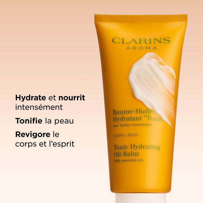 Le baume-huile hydratant tonic pour le corps nourrit intens&eacute;ment et tonifie la peau, revigorant le corps et l&rsquo;esprit au quotidien.