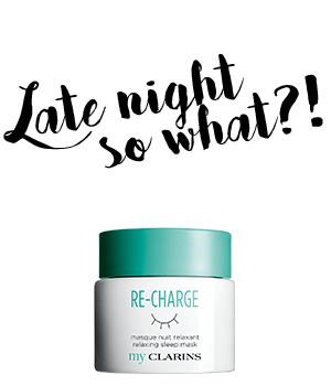 My Clarins RE-CHARGE masque nuit relaxant