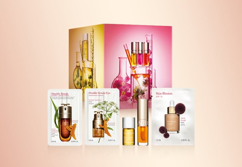 Beauty Factory sampling kit composed with five iconic samples references and its sample box