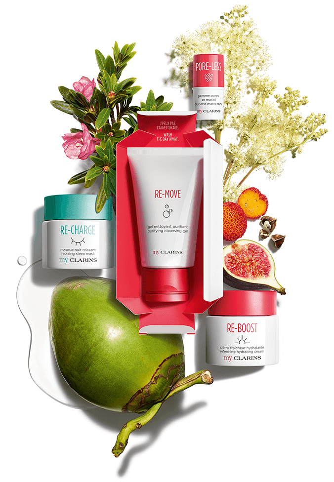 My Clarins Nouveaux soins purifiants et hydratants peaux jeunes Clarins