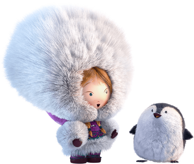 Inuit et pingouin