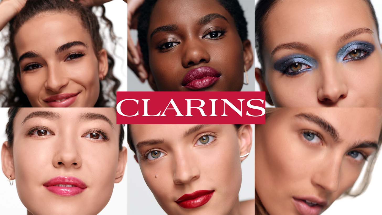 Dans mon maquillage, tout le soin Clarins.