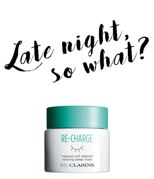 My Clarins RE-CHARGE masque nuit relaxant