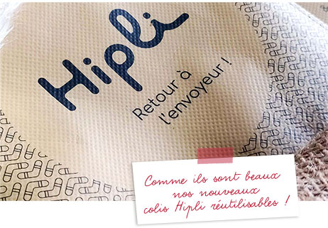 Visuel colis Hipli réutilisable - Clarins