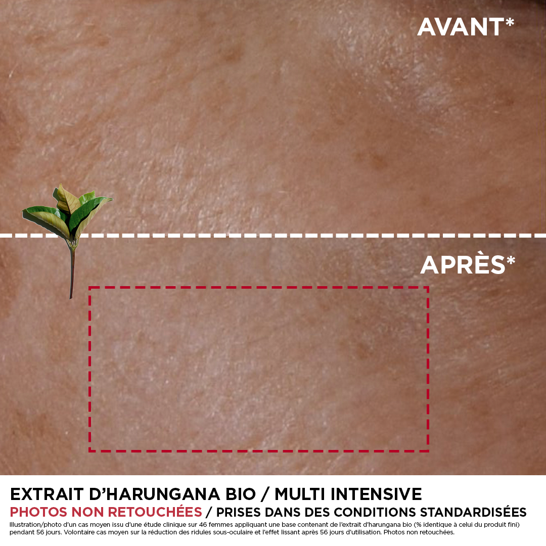 Photo avant et après l'utilisation du produit