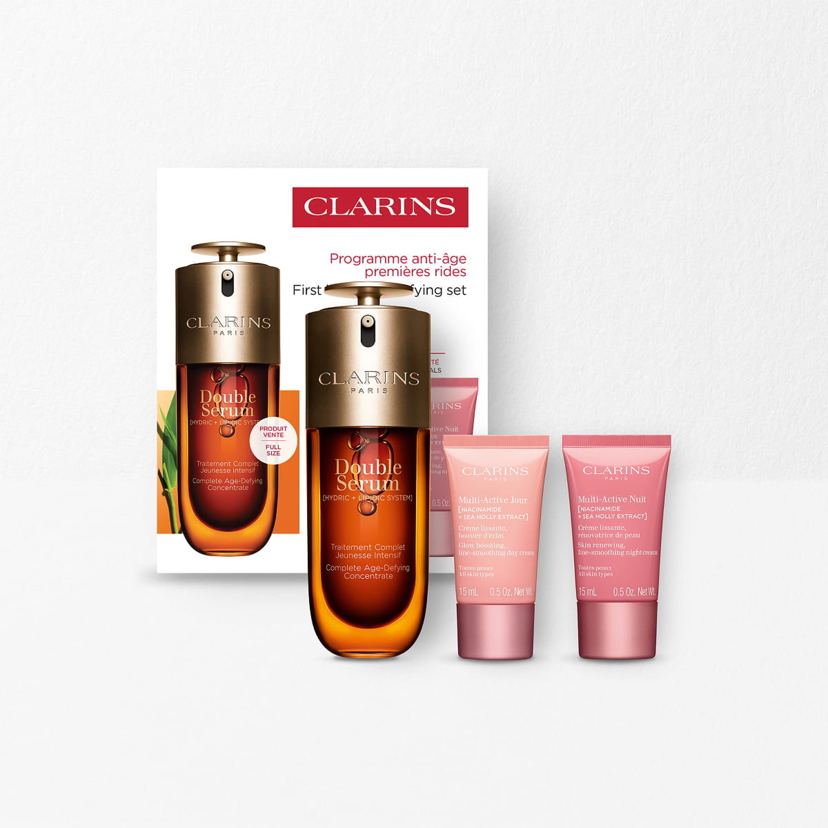 Coffret Programme anti-&acirc;ge premi&egrave;res rides - Double Serum &amp; Multi-Active